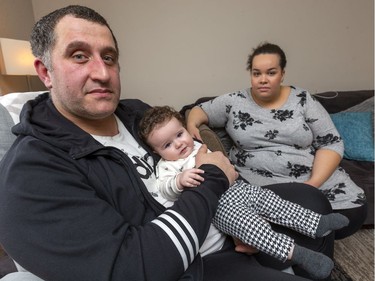 Levan Sanadze is facing deportation back to Georgia, leaving behind his wife Jennifer Black and their daughter Elizabed in London. (Mike Hensen/The London Free Press)