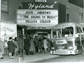 Hyland Theatre on Wharncliffe Road, 1965. (London Free Press files)