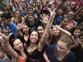 Rain couldn't dampen the spirits of music fans at Rock The Park in London on Sunday July 16, 2017. Derek Ruttan/The London Free Press/Postmedia Network