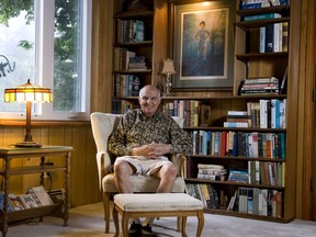 Ron Calhoun was an instrumental part of Terry Fox's Marathon of Hope. He was photographed in his Thamesford home on Friday September 4, 2015. (Derek Ruttan/The London Free Press)