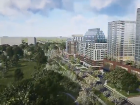 A simulated video by Auburn Developments shows what Victoria Park could look like if surrounding highrises are built.
