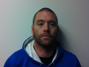 London Police arrested Derek Boyd, 36, from London, in connection with the stabbing of a woman outside Little Falls Public School in St. Marys Wednesday morning. Submitted photo