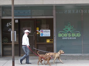 Bob's Bud Emporium at 483 Talbot St. in St. Thomas will be the city's first marijuana retail store. The Alchohol and Gaming Commission of Ontario, the province's pot regulator, is in the process of granting an unlimited number of retail licences for cannabis outlets. DALE CARRUTHERS / THE LONDON FREE PRESS