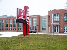 The Medway boys' hockey team forfeited its Thames Valley Region Athletics Central semifinal series to the Lucas Vikings after the Medway squad was suspended. (DEREK RUTTAN, The London Free Press)