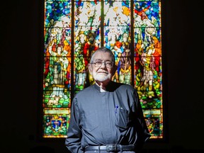 John Thomson is a deacon at St. John the Evangelist Anglican Church in London, Ont. on Wednesday March 11, 2020. (Derek Ruttan/The London Free Press)