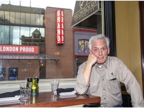 Pete Willis owns the Church Key Bistro-Pub across the street from the Grand Theatre in London. He estimates a 30 per cent drop in business will be the result of the Grand's cancellation of the rest of its season on Friday due to coronavirus. (Derek Ruttan/The London Free Press)