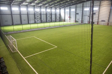 11:44am--Normally the BMO Centre would have soccer players coming and going all day long. But on Thursday the Ontario 
Soccer Association suspended all sanctioned soccer activities in the province until further notice. Derek Ruttan/The London Free Press/Postmedia Network