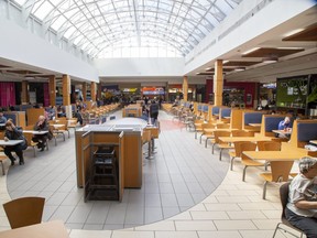 The food court at White Oaks Mall. (Derek Ruttan/The London Free Press)