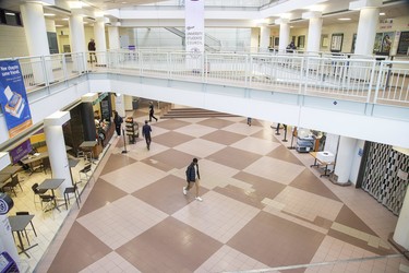 Western's University Campus Centre has nearly empty in London, Ont. on Tuesday March 17, 2020. Derek Ruttan/The London Free Press/Postmedia Network