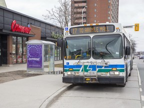 Osmow's is allowing London Transit drivers to use the restaurant's bathrooms during the COVID-19 crisis. Photo shot in London on Tuesday March 24, 2020. (Derek Ruttan/The London Free Press)