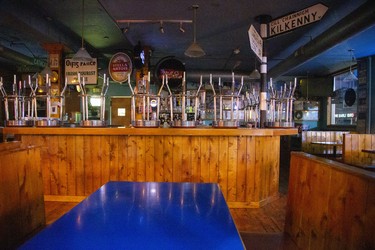 No one was drinking draught beer at J. Dee's Market Grill in London, Ont. on Friday March 27, 2020. Derek Ruttan/The London Free Press/Postmedia Network