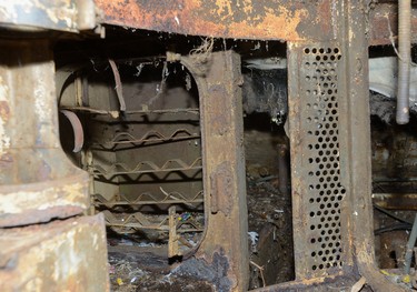 Photographs of the inside of the rusted Holy Roller tank in Victoria Park on Tuesday August 15, 2017. (File photo)