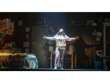 The Grand Theatre's production of Room, a new stage adaptation of London novelist Emma Donoghue's bestseller, features Alexis Gordon as Ma. (Mike Hensen/The London Free Press)