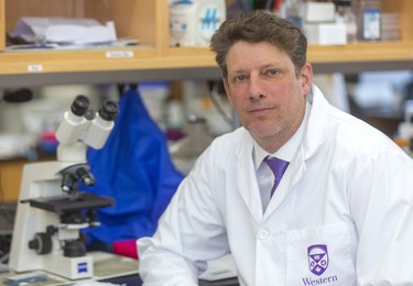 Dr. Eric Arts of the Schulich school of Medicine and Dentistry is heading a Western University research team has won nearly $1 million in fast-tracked federal funding to join the global quest to develop a vaccine against the coronavirus that causes COVID-19. (Mike Hensen/The London Free Press)