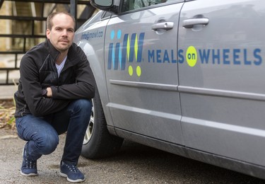 Chad Callander, the executive director of London's Meals on Wheels, said Friday, March 20, 2020, they have enough volunteers, but what they really need is cash donations so they can keep meals going out to their clientele in London, Ont. (Mike Hensen/The London Free Press)