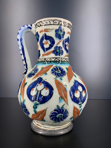This fritware (stone-paste pottery) jug on display at Aga Khan Museum is estimated to have been crafted 1550-75 in Iznik, Turkey. This artifact  is one of  more than 1,000 objects available for viewing at the Aga Khan Museum. (BARBARA TAYLOR, The London Free Press)