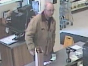 The man accused of coughing in the face of an LCBO employee this week called Stratford police Wednesday to discuss the incident. No charges are pending, but the man -- believed to be anywhere from 65 to 75 years old -- could face an assault charge after speaking to the investigating officer. Submitted photo