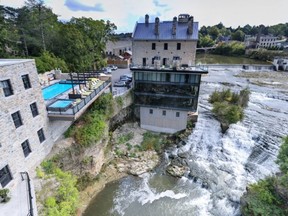 The historic Elora Mill, built in 1832, offers a virtual tour of its refurbished interior and picturesque grounds at eloramill.ca. (Supplied)