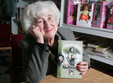 Fanny Goose, seen here in 2007, recounted her wartime experiences in her book, Rising from the Holocaust. She also spoke to schools about the journey to escape from Nazi-occupied Poland as a young Jewish woman. (Files)