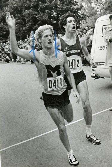 Chris Brewster, track and field, 1981. (London Free Press files)
