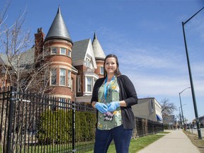 Kristy Bell, the manager of My Sisters' Place says the shelter in London, Ont. had a record number of visitors Wednesday, April 1, 2020 because people have nowhere to go. Derek Ruttan/The London Free Press