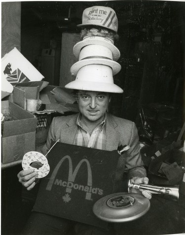 Marvin Stein, owner of Mr. Advertising, 1989. (London Free Press files)