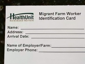 Dr. Shanker Nesathurai, Norfolk and Haldimand’s Medical Officer of Health, addressed a controversy Monday involving the Haldimand-Norfolk Health Unit and its issuance of voluntary identification cards to offshore workers on farms in Haldimand and Norfolk. – HNHU graphic