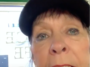 Ginny Trepanier pleads in a video posted online for Premier Doug Ford to allow the Grace Cafe soup kitchen in St. Thomas, and others around the province, to open their doors so a limited number of people can eat inside. Trepanier is asking the province to relax rules put in place to limit the spread of COVID-19.
