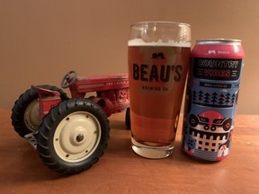 Beau's All-Natural Brewing Co's new Country Vibes is a delicious malt-forward lagered ale available at the LCBO and The Beer Store in a retro-ish farm-themed tall boy can. 
BARBARA TAYLOR/LONDON FREE PRESS