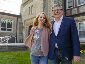 Barry Craig, president of Huron University College at Western University, and his wife Sara MacDonald have donated $100,000 to a student COVID-19 relief fund at Huron. (Mike Hensen/The London Free Press)