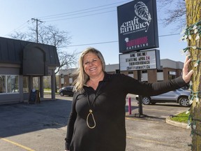 Jess Jazey-Spoelstra's restaurant Craft Farmacy has become a hub for take-out, groceries as well as catering. (Mike Hensen/The London Free Press)