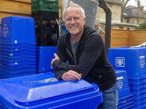 Paul van der Werf, an assistant professor of geography at Western University, compared waste streams during the pandemic with last year's waste and was surprised by the results.  (Mike Hensen/The London Free Press)