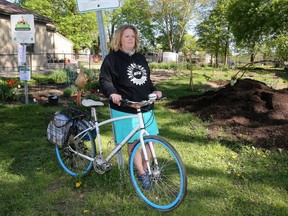 Cycling advocate Shelley Carr has pushed city hall into creating a bike registry in London. (Mike Hensen/The London Free Press)