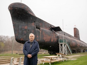 The COVID-19 pandemic is putting the future of HMCS Ojibwa, now a museum submarine, in jeopardy, Elgin Military Museum executive director Ian Raven says. (MAX MARTIN photo)