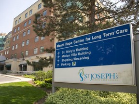 St. Mary's Building at Mount Hope Centre for Long-Term Care in London. (Free Press file photo)
