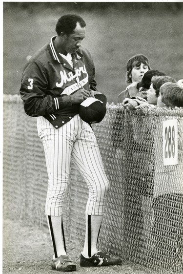Fergie Jenkins, plays with the London Majors, 1984. (London Free Press files)