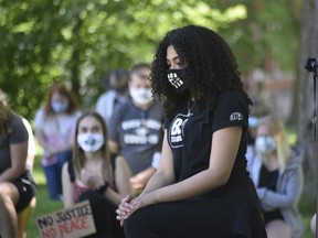 Hannah Hodder, founder of the Oxford County chapter of Black Lives Matter. (Kathleen Saylors/Woodstock-Sentinel-Review)