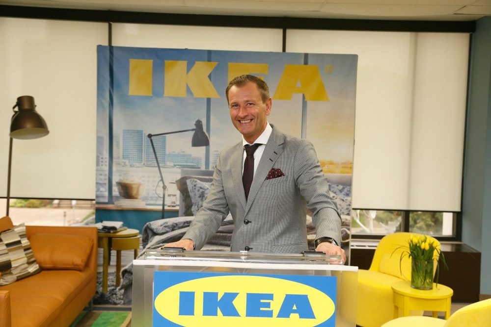 IKEA Canadá Stefan Sjostrand, ex presidente, fotografiado en una conferencia de prensa para anunciar la ubicación del nuevo punto de encuentro en London, Ontario (Grupo CNW/IKEA Canadá)