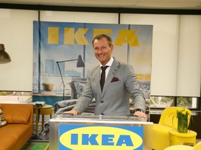 IKEA Canada Stefan Sjostrand, former president, is pictured at a press conference to announce the new Pick-Up-Point location in London, Ontario (CNW Group/IKEA Canada)