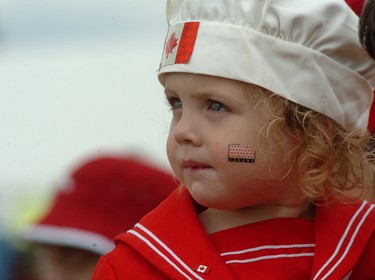 CANADA DAY 2007: Lauren Goldsack, 1, of London took in the activity during Canada Day celebrations at White Oaks Park. Sue Reeve/The London Free Press