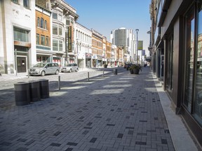 Dundas Street in downtown London.  (Derek Ruttan/The London Free Press)