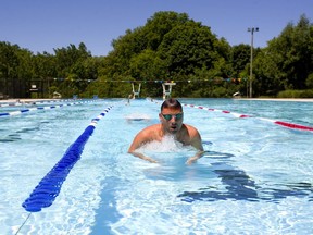 The Canada Games aquatic centre, the South London Community pool and Thames Park pool, seen here, will open Saturday. (Free Press file photo)