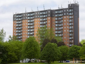 85 Walnut Street in London, Ont. is the focus of an SIU investigation after a man fell from an upper story last month. (Mike Hensen/The London Free Press)