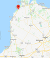 Google Maps: Red icon denotes location of Port Elgin