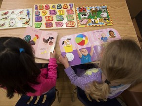 Post-pandemic child-care staff and spaces could be lost if the province insists its grants to daycares can't be used to top up the federal wage subsidy, say Ontario daycare operators. (Postmedia Network file photo)