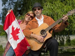 Cheryl Lescom and Tim Woodcock will perform in Harris Park on Canada Day in London, Ont.. Photographed on Monday June 29, 2015.  Mike Hensen/The London Free Press/Postmedia Network