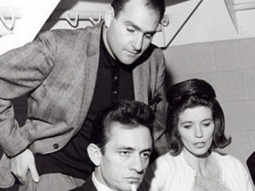 London’s Saul Holiff is shown with Johnny Cash and June Carter Cash. Holiff managed the country star from 1960 to 1973. FILE PHOTO
