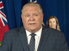 Ontario Premier Doug Ford and Minister of Health Christine Elliott are shown in the file photo.
