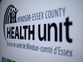 Sign of the Windsor-Essex County Health Unit. (Windsor Star)