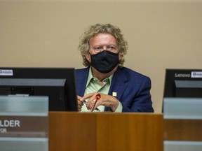 Mayor Ed Holder during council meeting at City Hall in London. (Derek Ruttan/The London Free Press)